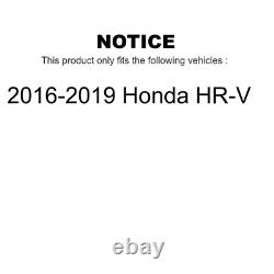 Front Rear Drill Slot Disc Brake Rotors Ceramic Pad Kit For 2016-2019 Honda HR-V