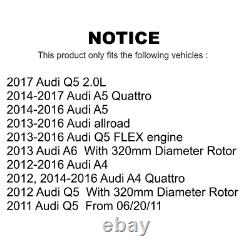 Front Rear Drill Slot Disc Brake Rotors Kit For Audi Q5 A4 A5 Quattro allroad A6