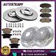 Front + Rear Drilled Brake Rotors Pads For Honda Accord 2008 09 10 11 12 2017