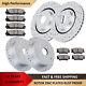 Front Rear Drilled Brake Rotors And Pads Kit For Toyota Sienna Highlander Brakes