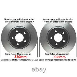 Front & Rear Drilled Brake Rotors for Dodge Grand Caravan Journey Town & Country