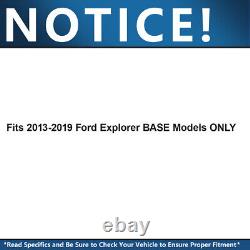 Front & Rear Drilled Rotors + Brake Pads for Ford Explorer Taurus Flex MKS MKT
