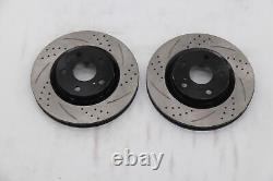 Front & Rear Drilled Rotors + Brake Pads for Toyota Camry Avalon ES350 ES300h