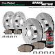 Front Rear Drilled Rotors + Ceramic Brake Pads For Jeep Grand Cherokee Commander