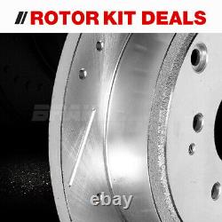 Front Rear Drilled Rotors + Ceramic Brake Pads For Jeep Grand Cherokee Commander