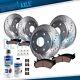 Front & Rear Drilled Rotors + Ceramic Brake Pads For 2012 2013 2020 Ford F-150
