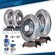 Front & Rear Drilled Rotors Ceramic Brake Pads For 2015-2021 Mercedes-benz C350e