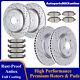 Front Rear Drilled Rotors And Brake Pads For Ford Flex Taurus Explorer Mks Mkt