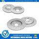 Front Rear Drilled & Slotted Brake Rotors For 2011 2014 Ford Edge Lincoln Mkx