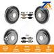 Front Rear Integrally Molded Pad And Coated Disc Brake Rotors Kit For Ford Focus