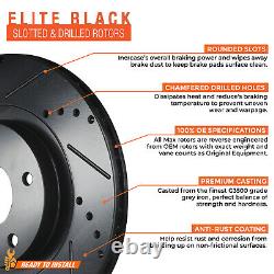 Front + Rear Max Brakes Elite XDS Rotors with Carbon Ceramic Pads KT032183