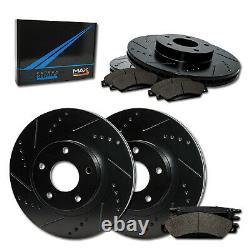 Front + Rear Max Brakes Elite XDS Rotors with Carbon Metallic Pads TA005083