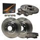 Front + Rear Max Brakes Premium Oe Rotors With Carbon Ceramic Pads Kt003943