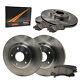 Front + Rear Max Brakes Premium Oe Rotors With Carbon Ceramic Pads Kt008143
