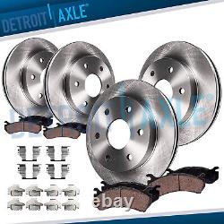 Front & Rear Rotors + Brake Pads for 2007 2015 2016 Chevy Traverse GMC Acadia