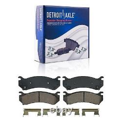 Front & Rear Rotors + Brake Pads for Chevy GMC Sierra Silverado 1500 Yukon Tahoe