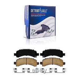 Front & Rear Rotors Brake Pads for Escalade Chevy Avalanche Express 1500 Tahoe