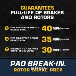 Front+Rear Rotors Ceramic Brake Pads For 2013 2014 2015 2016 2018 Toyota Rav4
