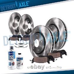 Front & Rear Rotors + Ceramic Brake Pads for 2013 2016 Ford Fusion Lincoln MKZ