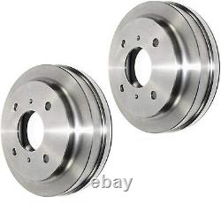 Front Rotors & Brake Pads + Rear Drums & Shoes for 2001-2006 Nissan Sentra 1.8L