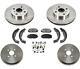 Front Rotors Rear Drums Brake Pads Shoes Spring Kit For Toyota Yaris 06-13