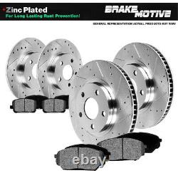 Front and Rear Drill Slot Brake Rotors & Metallic Pads For PT Cruiser Neon SRT-4