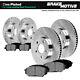 Front And Rear Drill Slot Brake Rotors & Metallic Pads For Pt Cruiser Neon Srt-4