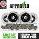 Front And Rear Kit Performance Drilled & Slotted Brake Rotors & Ceramic Pads