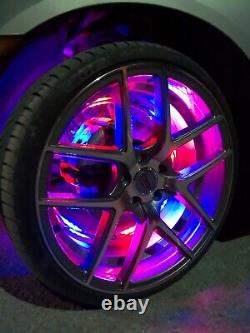 LED Wheel Lights Moving Color Kit Wireless for Honda Accord Civic SI CRV