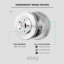 PowerSport Rear Blank Rotors + Ceramic Brake pads BLBR. 31079.02
