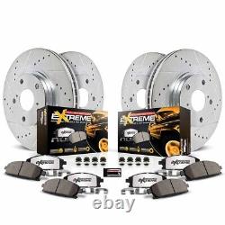 PowerStop Front Rear Brake Pads and Rotors Kit For Ford Super Duty 1999-2001