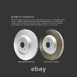 R1 Concepts Carbon Front Rear Brake Rotors+Ceramic Pads+Hardware CPB. 54050.42