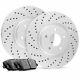 R1 Concepts Carbon Rear Brake Rotors Drilled+ceramic Pads+hardware 1px. 03049.42