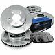 R1 Concepts Front Rear Kit Brake Rotors+semi Met Pads For 2008-2010 Bmw 528i