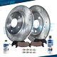 Rear Drilled Brake Rotors & Brakes Ceramic Pads For Ford F-150 Expedition Kit