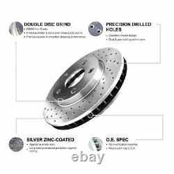 REAR eLine Cross-Drilled Brake Rotors & Ceramic Brake Pads REX. 6304702