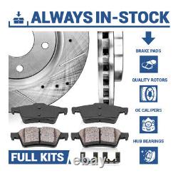Rear Brake Calipers Rotors Ceramic Pads For Integra Honda Civic EX Si Del Sol