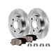Rear Brake Rotors & Ceramic Brake Pads For 2018-2020 Nissan Altima Blkr-10188