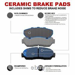 Rear Brake Rotors & Ceramic Pads & Hardware Kit For 2003-2004 Subaru Impreza