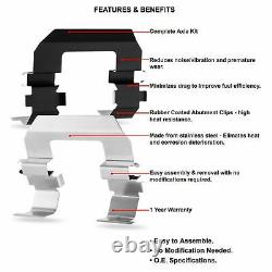 Rear Brake Rotors Drill Slot&Ceramic Pads&Hardware For 2017-2020 Kia Cadenza