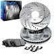 Rear Brake Rotors Drill Slot Silver With Ceramic Pads And Hardware 1ec. 13010.42