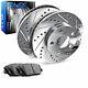 Rear Brake Rotors Drill Slot Silver With Super Duty Pads And Hardware Kit R275
