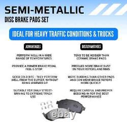 Rear Brake Rotors & Semi-Metallic Brake Pads for 2011-2013 Honda Civic BLKR-14