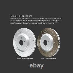 Rear Carbon Brake Rotors Drill SlotCeramic Pads Hardware For 2017-2021 Clarity