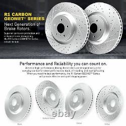 Rear Carbon Brake Rotors Drill Slot Ceramic Pads & Sensor RPC. 35286.02