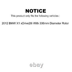 Rear Coat Brake Rotors Ceramic Pad Kit For 2012 BMW X1 With 336mm Diameter Rotor