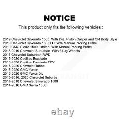 Rear Coat Brake Rotors Ceramic Pad Kit For Chevrolet Silverado 1500 GMC Sierra
