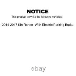 Rear Coat Brake Rotors Ceramic Pad Kit For Kia Rondo With Electric Parking