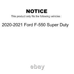 Rear Coat Brake Rotors Semi-Metallic Pad Kit For 2020-2021 Ford F-550 Super Duty
