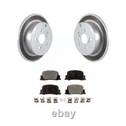 Rear Coated Disc Brake Rotors And Ceramic Pads Kit For 2005-2010 Scion tC Fits 2